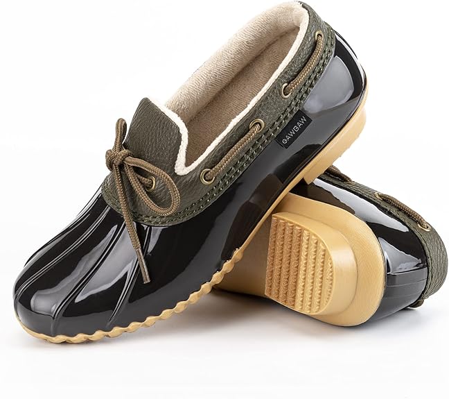 Women - Slip On Waterproof Winter Ankle Rain Boots Short Garden Shoes